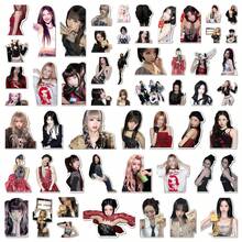 Hasbro 55pcs Babymonster Stickers, Waterproof Self-Adhesive Decorative Stickers Featuring Jeong Yeyeun, Asa, Lee Chae Rin, Perfect Gift For Fangirls, Halloween Christmas Party Favors - A - View 4