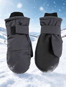 Winter One-Piece Gloves - Warm Lining, Windproof Premium Quality/Suitable For Skiing And Outdoor Activities, Easy Hand Wash/Multi-Occasion Casual Gloves - Multicolor - View 8