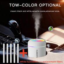 1pc USB Portable Car Aromatherapy Humidifier & Air Purifier, With Color Changing Night Light, Cool Mist Function, Helps Plant Health, Plastic Material - Bring Freshness And Purification To Your Room, Create A Soothing Atmosphere - A - View 10
