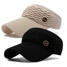 2 Packs Unisex Lightweight Design, Upgraded Version, M Logo, Suitable For Outdoor Sports And Cycling, Comfortable And Breathable Women's Sun Hat - B - View 6