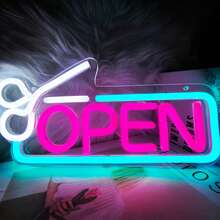 Barber Shop Neon Light USB Powered LED Wall Decor, Transparent Acrylic Material, Multi-Purpose Switch Control Multi-Color Light, Suitable For Commercial, Bar, Man Cave - Style 2 - View 4