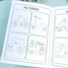 Children's Cute Cartoon Tracing And Coloring Book, Dotted Line Drawing Book, Back To School Season Early Education Enlightenment Educational Painting Practice Doodle Book, Student Early Learning Fun Painting Toy Gift - Multicolor - View 7