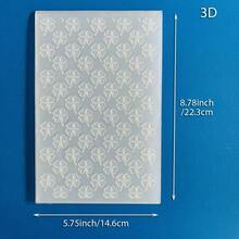 Bảng dập nổi 3D họa tiết Giáng Sinh mùa đông cây thông bông tuyết tuần lộc hoa, khuôn dập nổi nhựa dùng cho DIY scrapbooking, làm thiệp chúc mừng và trang trí thủ công giấy - Tấm ốp tường 3D-1 - Xem 13