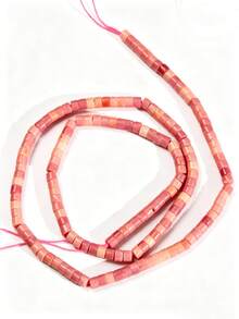 Yumfeel 1串 3*2mm 天然石迷你隔珠 平面橢圓形，長度38cm，約160-165顆，天然青金石虎眼石紅鐵礦非洲綠松石珠，適用於DIY項鍊手鍊及其他女性珠寶製作 - 彩色 - 查看 16