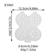 Christmas Ball Silicone Mold, Semi-3D Pendant Candle Holder Plaster Decor Home Epoxy Resin Mold, 70G - Multicolor - View 10