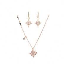 Set Anting dan Kalung Bintang Swarovski untuk Wanita - Set Anting dan Kalung - View 12