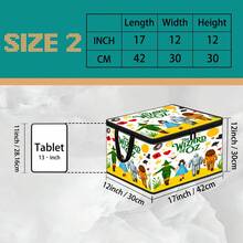 1pc Thick Non-Woven Fabric Fairy Tale Cartoon Multi-Pattern Collection Printed Double Handle Zipper Storage Box Large Capacity Multifunctional Home Storage Box Suitable For Bedroom Dorm Bathroom Can Be Used As Laundry Basket - Multi-color - View 21