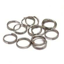 118pcs Double Layer Jump Rings Key Rings, Used For Making Keychain Accessories DIY Handmade Craft Assembly Connection Rings, Jewelry Making Accessories, Bag Accessories, Pet Accessories, Handmade Beaded Chain, Pendant Earring Clasp, Spacer Bead Connector, Bag Keychain Clasp, Open Jump Ring, O-Ring Connector, Double Loop Keychain Connection Ring DIY Supplies - Double Hoop Earrings - View 6