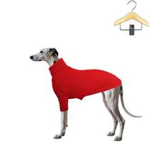 HaoX 2pcs Winter Medium/Large Dog Sweater + Free Hanger Set, Red Ribbed Knit Pet Clothing, Comfortable Warm Elastic Dog Pullover, Suitable For Outdoor Walking And Daily Wear Warm Outfit - Red - View 8