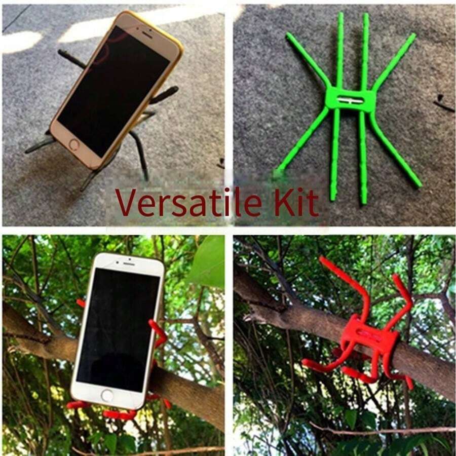 Portable Spider Design Phone Stand, Smartphone Tablet Holder, Flexible Display Stand, Universal Support Bracket - A - View 1