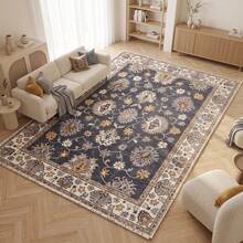 Washable Modern Minimalist Patterned Area Rug – Scandinavian Geometric Design, Contemporary Washable Carpet For Living Room, Bedroom & Home Decor - Camel - View 1