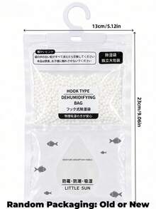 1-60PCS/SET Kantong Penyerap Kelembapan Gantung, 500ml Dehumidifier Lemari Tanpa Aroma, Pengering Pengumpul Air Terlihat untuk Lemari Pakaian dan Kamar Mandi - MultiWarna - View 10