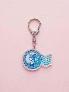1Pc/6Pcs Greek Mythology Funny Meme & Humorous Quote Theme Acrylic Keychains, Featuring Sisyphus Pushing Stone, Greek Pottery, Zeus Lightning, Siren Mermaid, Postage Stamp & Hydra Slogan Design, Fashionable Bag Charm, Suitable For Mythology Fans Gift, Fun Collection, All Season - Multicolor - View 8
