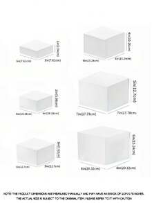 6/3PCS Display Pedestals, Display Stand, Acrylic Stand Display, Dessert Table Display, Cake Stand, Cupcake Stand, Tiered Display Risers, Multi Level Display Stand For Cakes, Desserts, Party Table, Wedding, Birthday, Room Decor, Party Decorations - Multiple Styles - View 14