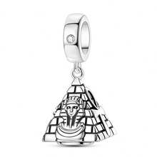 Cuentas de colgante de moda chapadas en plata para hacer joyas DIY, diseño de mascota linda de gato y perro para viajes, estilo unisex, accesorios para mujer, gato, pez, oso, fresa, pirámide, piloto, zapatillas de ballet, avión, equipaje, pasaporte, árbol de la vida, nudo celta, cuentas con Charm, adecuadas para hacer pulseras y collares originales DIY, regalo para mujeres, familia y amigos - Plateado - Ver 36