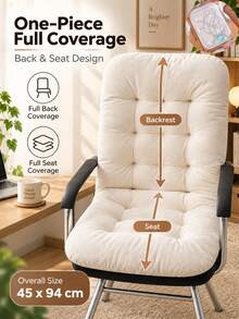 Thickened Backrest Bench Cushion, One-Piece Office Recliner Rocking Chair Seat Pad, Autumn/Winter Warm Thickened Bench Pad, Home Seat Cushion, Holiday, Cyber Monday, Christmas Gift, Halloween, Christmas - Multicolor - View 11