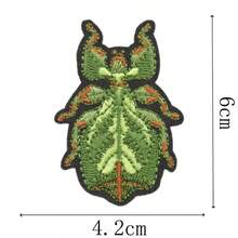 Vintage Insect Embroidered Patches, Bee Butterfly Ladybug Scorpion Beetle Dragonfly Moth Patterns, Iron-On Adhesive Backing Patch, DIY Decorative Embroidery Applique For Clothes Hats Backpacks - 9PCS Insect Pattern - View 6