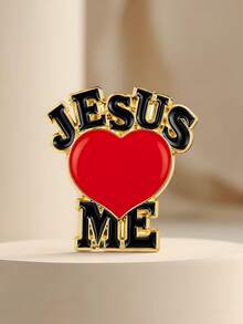God's Beloved Bubble Letter Brooch Sweet Cool Faith Brooch Bag Jacket Accessory Gift - Multicolor - View 12