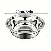 Set Mangkuk Sup Stainless Steel Berbagai Ukuran, Dalam & Tebal, Desain Tepi Bulat yang Nyaman Disentuh, Tahan Panas & Dingin untuk Mengukus dan Memasak, Cocok untuk Sup, Nasi, Bumbu, Buah Segar dan Salad, Mangkuk Sajian untuk Natal, Thanksgiving, Halloween, Paskah, dan Acara Keluarga, Dapat Ditumpuk untuk Menghemat Ruang Lemari, Permukaan Mangkuk Halus Mudah Dibersihkan dan Tahan Noda - View 13