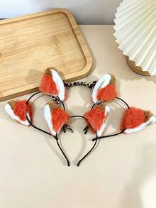 1pc New Nick Wilde Fox Ear Headband - Cute Party Hair Accessory, Adorable Character Design, Valentine's Day Gift & Everyday Cosplay Prop, Birthday Decor, Party Decor, Boyfriend Gift, Birthday Gift, Random Color/Style - Brown - View 7