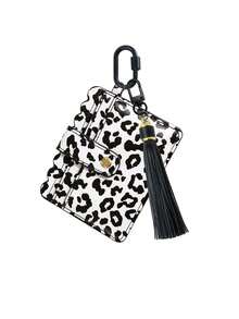PU Card Holder Keychain With Tassel,Multi Slots Id Credit Card Wallet Bag Charm,Portable Id Card Coin Purse,Bank Card Holder,Fashion Accessories - Multicolor - View 15
