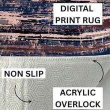 Washable Modern Minimalist Patterned Area Rug – Scandinavian Geometric Design, Contemporary Washable Carpet For Living Room, Bedroom & Home Decor - Camel - View 8