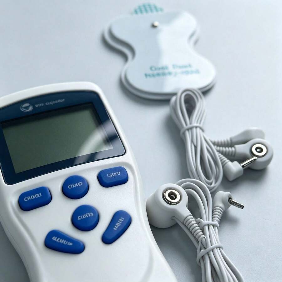 XTK-68432 Blanco Masajeador digital portátil con electrodos y accesorios - Ver 1