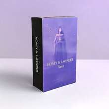 Honey & Lavender Tarot Cards 78 Cards English Tarot Deck, Exquisite 10.3x6cm Divination Cards Suitable For Beginners, Professional Divination Game Set, Beautiful Tarot Card Collection Suitable For Party Games, Creative Gift For Friends - Multicolor - View 10