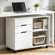 Office Storage Cart - White - View 1