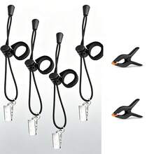 Heavy Duty Spring Clamps And Background Clips For Muslin Backdrop, Photo Studio, Photography Backdrop Support - Black - View 11