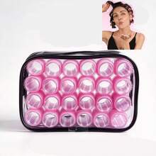 24Pcs Self-Grip Small Hair Rollers Set For Short Hair,20mm - Multicolor - View 4