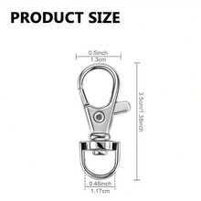 5/10/20/30/50/100pcs Integrated Lobster Claw Swivel Snap Hook Keychain Clip Rotating Spring Hook Lobster Clasp Small Metal Swivel Key Chain Clip Hook Hardware For Keychain Making DIY Crafts Lanyard Making Pet Collar (35mm) - Keychain - View 3