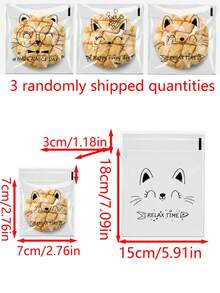 200-5pcs Bread Packaging Bags, Cookie Storage Bags, Bakery Kitchen Accessories, Food Storage & Organization Tools, Party Gathering Food Storage Bags - View 7
