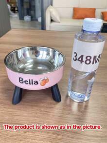 1 buah Mangkuk Hewan Peliharaan Tinggi yang Dipersonalisasi, Nama & Pola yang Disesuaikan, Mangkuk Makanan/Minum Anti Selip Stainless Steel, Cocok untuk Kucing dan Anjing Kecil, Mangkuk Makan yang Ditinggikan - MultiWarna - View 12