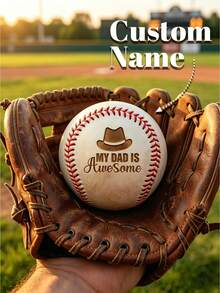 Personalized Baseball, Customized Baseball, Team Ball, League Ball, Baseball Gift, Baseball Season Gift Idea, Souvenir, Engraved Baseball, Personalized Gift From Son To Father, Team/League Ball, Perfect Christmas Gift - Multicolor - View 2