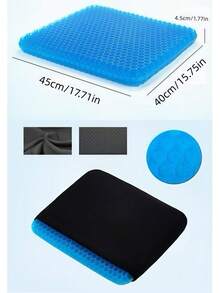 Comfortable Breathable Gel Seat Cushion With Non-Slip Cover, Thickened Breathable Design Effectively Relieves Pressure. Double-Layer Thickened Office Chair Pad, Suitable For Office Chairs And Cars, Christmas And Halloween Gift - Multicolor - View 13