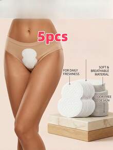 120pcs 2-In-1 Disposable Panty Liners, Sweat-Absorbing Pads For Briefs And Boxers, Individually Wrapped Hygienic Adhesive Pads, Soft And Portable, Suitable For Daily Use, Travel, Keep Fresh Anytime, Unisex, Plus Size Women's Underwear - One Size - View 13