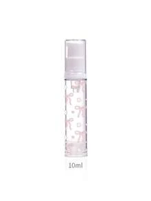 Airless Travel Bottle With Bow & Flower Print,Vacuum Pump Bottle, Portable Clear Spray Bottle,Lotion Bottle,Travel Cosmetic Liquid Container - Multicolor - View 14