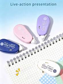 Highly Attractive Macaron Color Dot Glue, Student Double-Sided Adhesive, Smooth Dispensing Without Clogging, Clean Adhesion Without Residue, Wrinkle-Resistant, Paper-. Compact Design, Easy To Carry. Suitable For Scrapbooking, Card Making, Photo Album Decoration, Homework Paper Pasting, DIY Crafts, Ticket Fixing. Precise Glue Control, No Overflow To Stain The Image. Hot-Selling Stationery, Essential For Students' Daily Learning And Scrapbooking Enthusiasts. - Multicolor - View 8