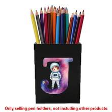 Acrylic Makeup Brush Storage Case Pen Holder Desktop Office Pen Box Study Stationery Organizer Box Dressing Table Storage Brush Holder Suitable For Home School Office Holiday Gift Initial Name 26 Letters Pattern - Black - View 27