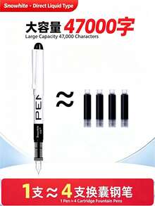 8pcs Quick-Dry Fine Tip Plastic Pens, Click Cap Disposable Direct-Ink Pens, Back To School Essential - One Size Fits All - View 4