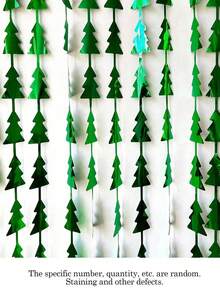 Christmas Tree Shaped Sequin Tassel Curtain Backdrop, Christmas Party Decoration Sequin Tassel Photo Background, Christmas Party Decoration Banner Backdrop - A - View 9
