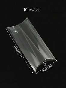 5pcs Clear PVC Pillow Gift Boxes - Multiple Sizes, Suitable For Weddings, Bridal Showers, Graduation Ceremonies, Birthday Party Favors, Gift Packaging And More - A - View 7