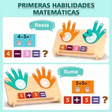 Juguetes Montessori Tablero De Matemáticas Didácticos Niños - Turquesa - Ver 4