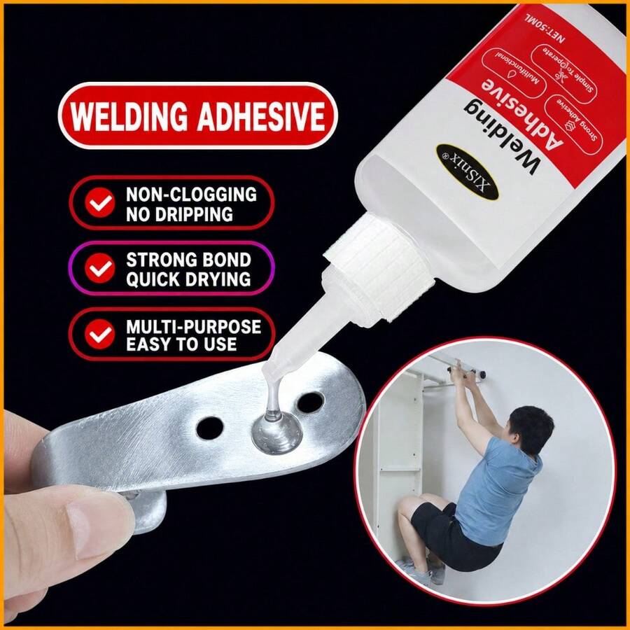 Super Glue, Welding Adhesive, Quick Dry Glue, All-Purpose, For Bonding Iron, Metal, Glass, Ceramic, Stone, Plastic, Wood, Rubber - Strong Welding Multi-Purpose Adhesive