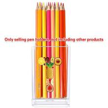 Acrylic Makeup Brush Storage Case Pen Holder Desktop Office Pen Box Study Stationery Organizer Box Dressing Table Storage Brush Holder Suitable For Home School Office Holiday Gift Initial Name 26 Letters Pattern - Transparent - View 26