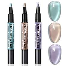 LIMEGIRL One-Step Pearl Cat Eye Gel Nail Polish, Magnetic Shiny, 3-In-1 Soak-Off UV/LED Gel, Suitable For DIY Nail Art, Multiple Colors - Multicolor - View 11