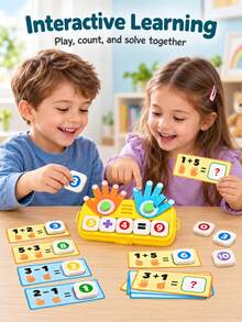 Finger Number Calculation Toy, Children's Addition And Subtraction Early Education Educational Toy, Math Cognitive Teaching Tool, Children's Math Finger Counting Toy, Addition And Subtraction Practice, Educational Desktop Toy Number Cognitive Finger Calculator, Addition And Subtraction Learning Educational Toy - Multicolor - View 8
