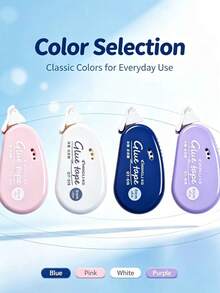 Highly Attractive Macaron Color Dot Glue, Student Double-Sided Adhesive, Smooth Dispensing Without Clogging, Clean Adhesion Without Residue, Wrinkle-Resistant, Paper-. Compact Design, Easy To Carry. Suitable For Scrapbooking, Card Making, Photo Album Decoration, Homework Paper Pasting, DIY Crafts, Ticket Fixing. Precise Glue Control, No Overflow To Stain The Image. Hot-Selling Stationery, Essential For Students' Daily Learning And Scrapbooking Enthusiasts. - Multicolor - View 1