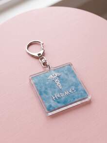 1Pc/12Pcs Greek Mythology Twelve Main Gods Theme Square Acrylic Keychains, Including Zeus, Hera, Ares, Athena, Apollo, Artemis, Hephaestus, Aphrodite, And Dionysus Mythological Symbol Design, Fashion Bag Pendant, Suitable For Mythology Fans Gift, Classic Collection, All Season Use - Multicolor - View 15